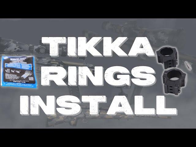 How to Install your Tikka Scope Rings