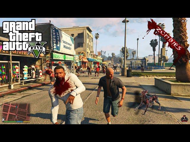 GTA 5 - Los Santos City Becomes Zombie Land | GTA 5 MODS