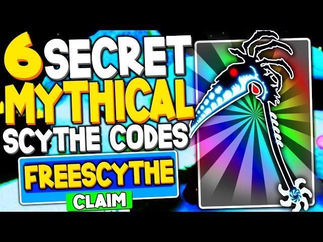 ALL 6 *SECRET MYTHICAL SCYTHE* CODES IN REAPER SIMULATOR 2! (Roblox)
