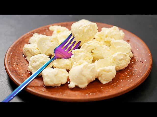 Dumplings with a minimum of flour! Recipe in 5 minutes! Lazy cottage cheese dumplings.