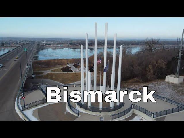 Bismarck, North Dakota | Drone & Drive | Liberty Memorial Bridge