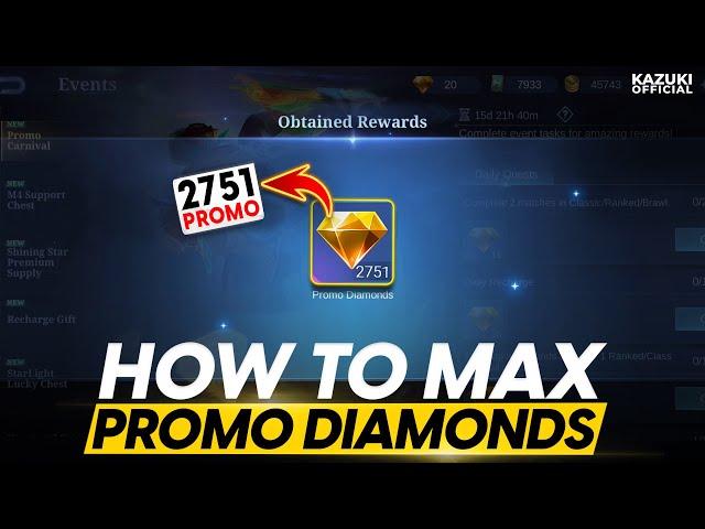 HOW TO GET 2751 PROMO DIAMONDS AND WHERE TO USE THEM!