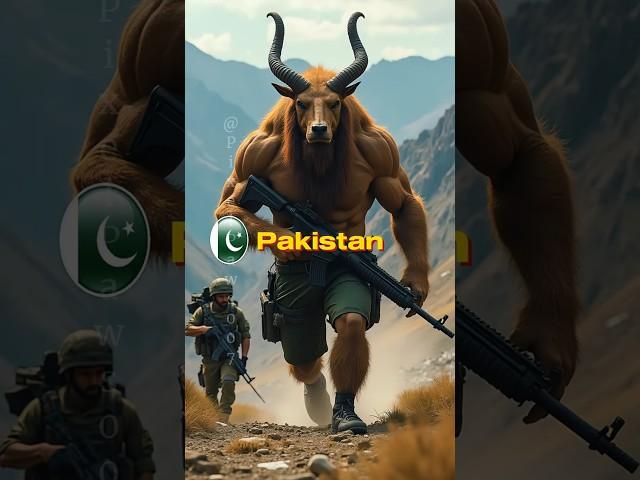 Explore Countries as warriors Army ( Special Forces ) Epic Giant Mythical Animals   #ai #pakistan