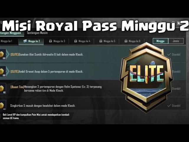 Misi Royal Pass A9 Minggu Ke-2 - PUBGM