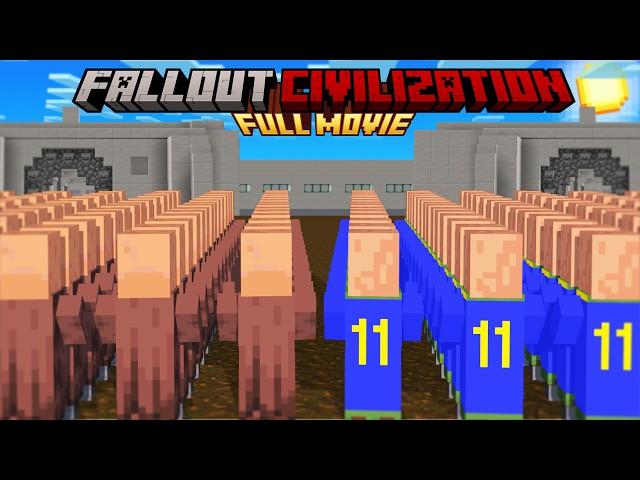 Minecraft but it's Villager FALLOUT CIVILIZATION [FULL MOVIE]