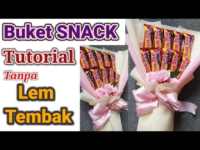 Cara Membuat Buket Snack Beng-Beng | Tutorial Snack Bouquet | DIY Buket Snack