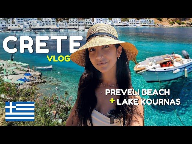 CRETE Vlog   | Best of Greece |  Day Trip to Preveli Beach (Palm Beach)