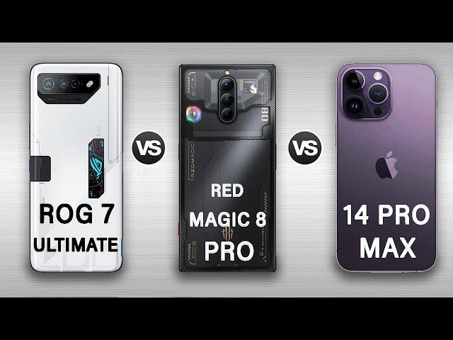 ROG Phone 7 Ultimate Vs Red Magic 8 Pro Vs iPhone 14 Pro Max