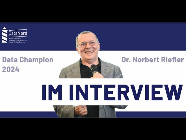 DataNord Data Champion 2024, Dr. Norbert Riefler, im Interview