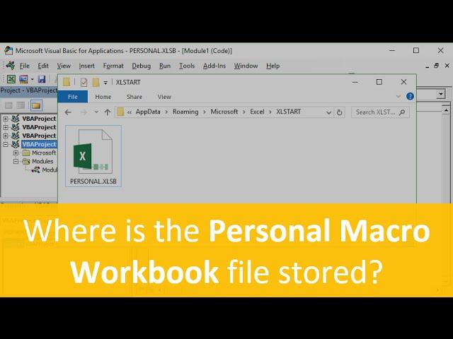 Where Is The Personal Macro Workbook Stored and How to View It (Part 2 of 4)