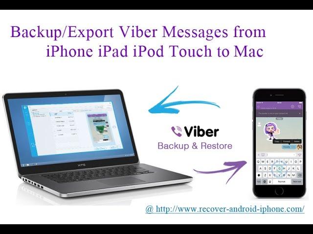 Backup Export Viber Messages Chat History Photos from iPhone iPad iPod Touch to Mac