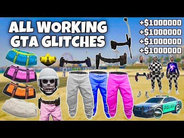 ALL WORKING GTA 5 GLITCHES IN 1 VIDEO! BEST GLITCHES IN GTA 5 ONLINE 1.70!