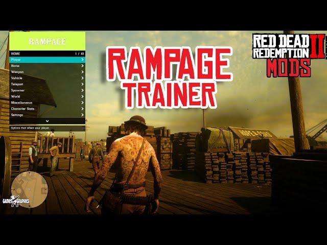 How to install New Rampage Trainer (RDR2 MODS) 2024