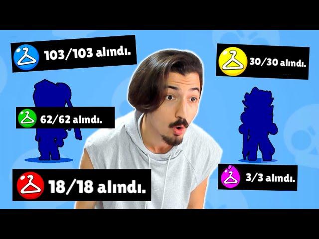 5 YIL SONRA BÜTÜN KOSTÜMLERİ BİTİRDİM! Brawl Stars