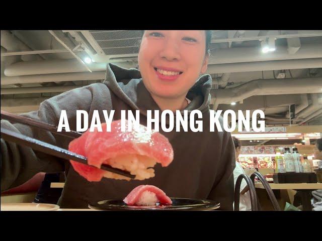 Hong Kong vlog • nice tram ride • sushiro lunch for one • strawberry choux • favourite hotpot spot