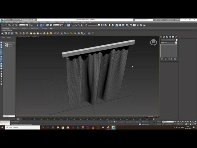 How to create a curtain || 3Ds Max || For Beginners || Softorials