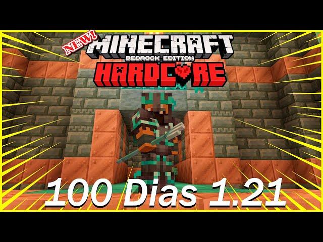 Sobreviví 100 Dias en BEDROCK HARDCORE! Minecraft 1.21