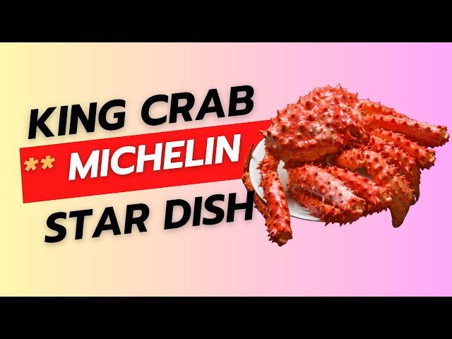 Alasca King Crab & Caviar Dish from 2 Michelin Chef Jean-Luc Rocha