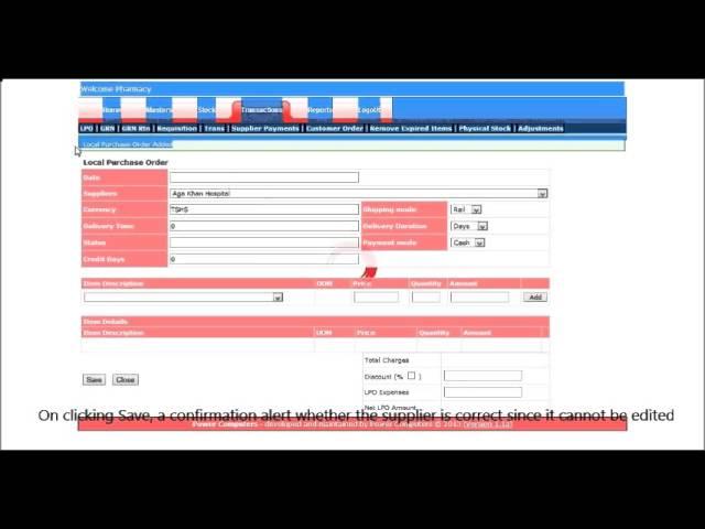 Hospital Management System: 19 Buying Products With GRN with LPO Creation