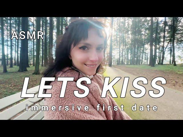 First Date Success | She REALLY likes you  Immersive Park Stroll and FIRST KISS | Binaural ASMR