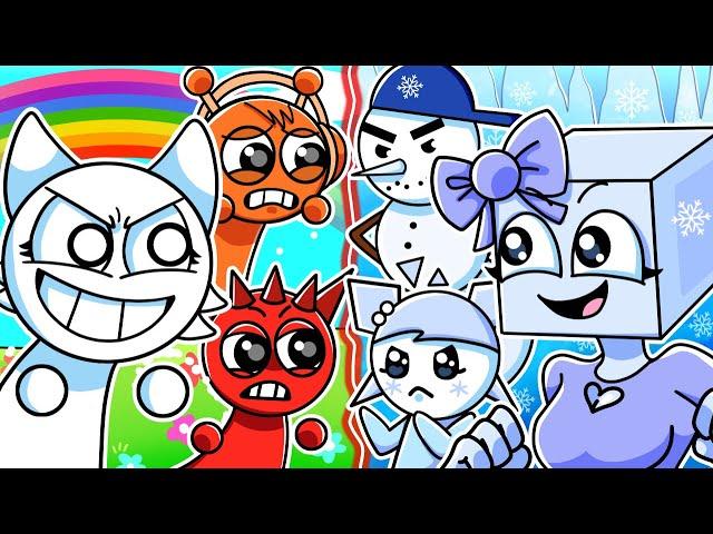 Incredibox Sprunki - COOL AS ICE vs SPRUNKI?! Cartoon Animation