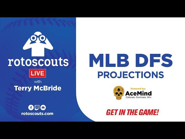 MLB DFS Strategy - DraftKings & FanDuel Friday Main Slate 7/12 rotoscouts MLB Lineup Card LIVE