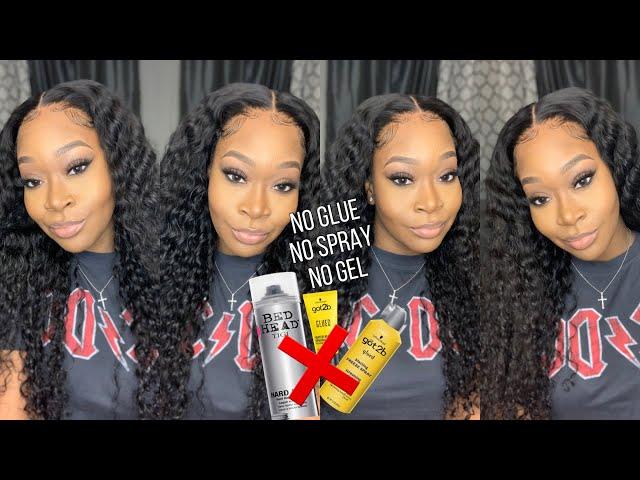 NO Glue, NO Gel, NO Spray | Completely Glueless Wig Install ft. Tinashe Hair