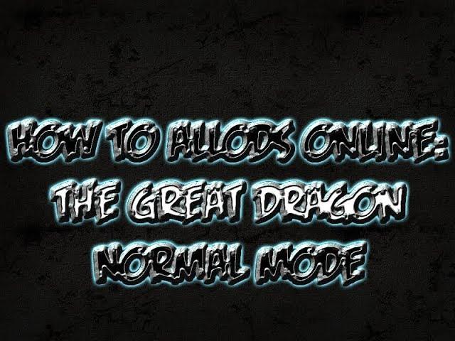 Allods Online: how to The Great Dragon - normal mode