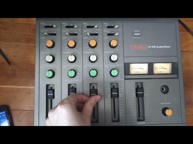 Vintage Mixer TEAC M-09 (Tascam) TEST