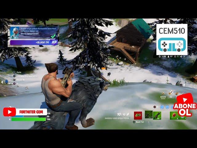 Kurda veya Yaban Domuzuna Binerken Rakiplere Hasar Ver Fortnite 9. Hafta Görevleri Haftalık Görevler