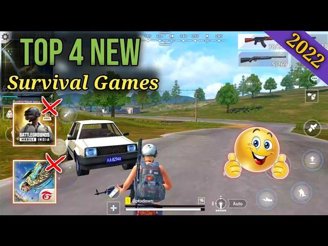 TOP - 4 New Survival Game For Android 2022 High Grafix Like Pubg Mobile || Batlle Royal Game Review