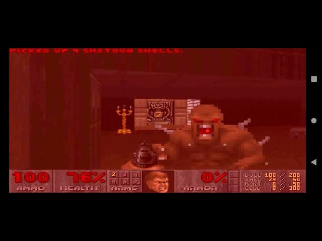 DOOM E1M1 Speedrun in 16 seconds gameplay Delta Touch Android