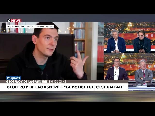 Les fachos à la rescousse de la police face à Lagasnerie - EXTRAIT CNEWS