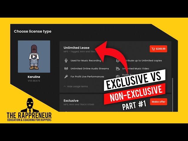 Non-Exclusive VS Exclusive Beat Licencing - Part 1 | Non-Exclusive Beat Licencing | The Rappreneur