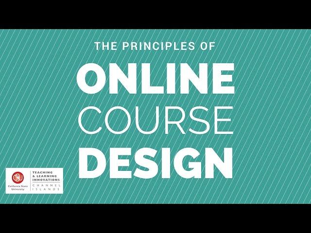 How to Design Your Online Course