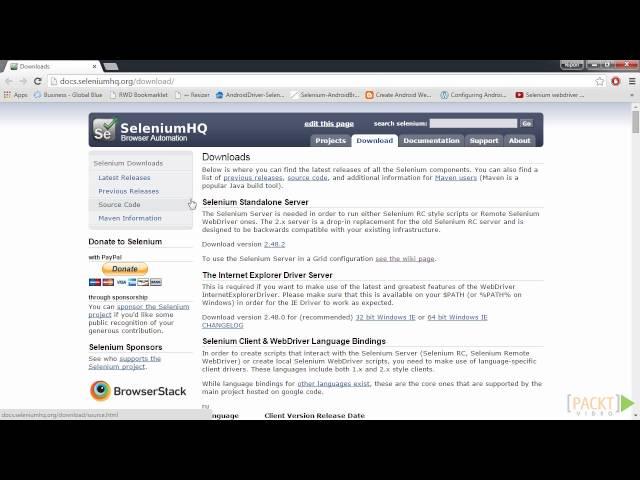 Mastering Selenium Testing Tools: Introduction to the Selenium Server | packtpub.com