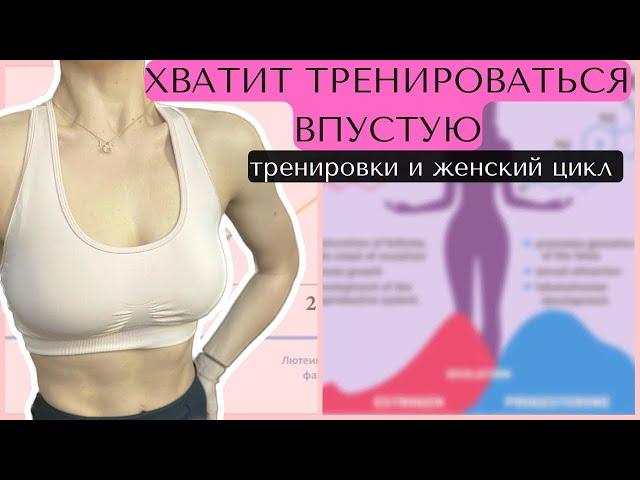 Хватит тренироваться впустую|Тренировки и женский цикл