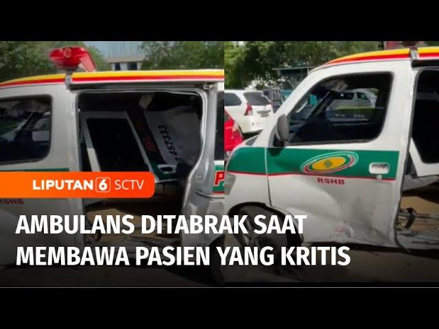 Detik-detik Ambulans Berisi pasien Kritis Ditabrak Mobil di Batam, Satu Orang Tewas | Liputan 6