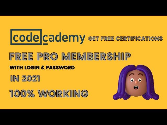 CodeCademy PRO Membership For FREE in 2021| FREE CERTIFICATIONS | 100 % Working |