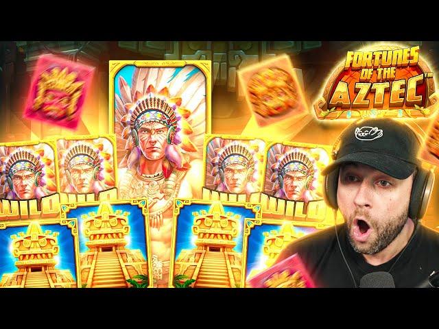 I OPEN MULTIPLE BONUSES on the FORTUNES OF AZTEC!! INSANE LUCK!! (Bonus Buys)