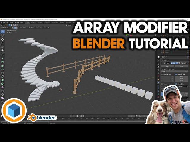 Using the ARRAY MODIFIER in Blender - Blender Modifier Tutorial