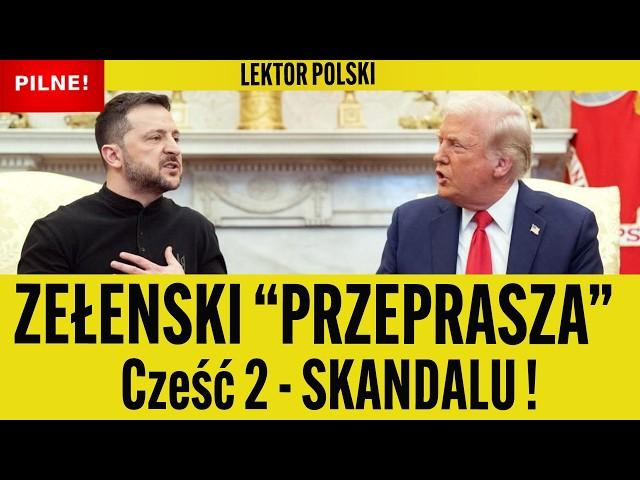 ZACZĘŁO SIĘ! TRUMP skomentował ZELENSKIEGO i STRASZY Ukrainę! Żełeński W TV NIE PRZEPROSI. Zelensky