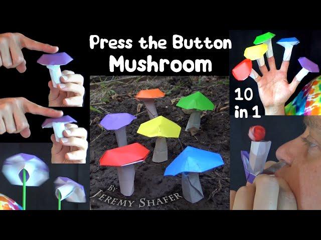 Press the Button Mushroom - 10 in 1 Origami Fidget Toy