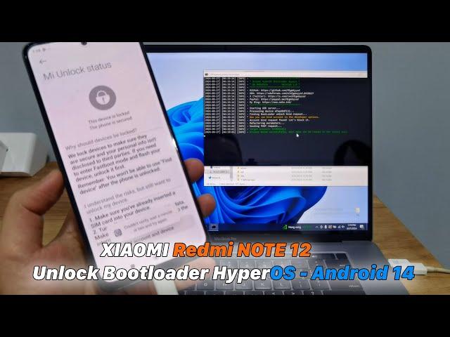 XIAOMI Redmi NOTE 12 Unlock Bootloader HyperOS - Android 14