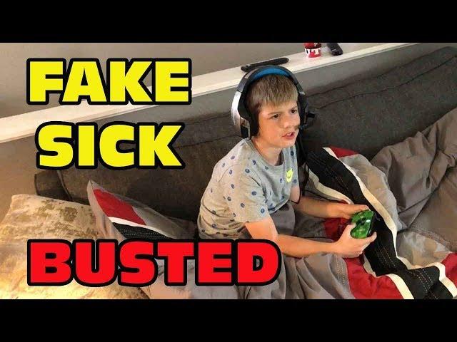 Kid Temper Tantrum FAKING Sick To Play Season 6 Fortnite Instead Of Going To School - BUSTED