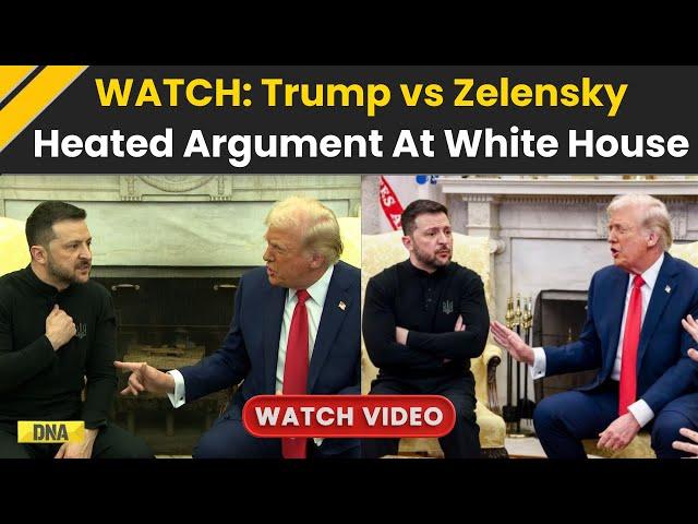 Trump Zelensky Meeting: Angry Exchange Between Donald Trump & Zelensky At White House | Trump News