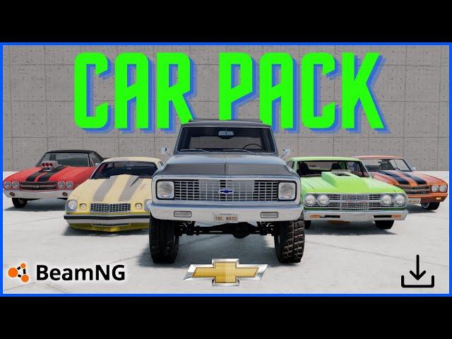 FREE BeamNG Drive Car Mod - Chevrolet Car Pack [Download]