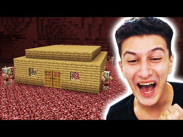 NETHER'DA EV YAPTIM  Minecraft 81