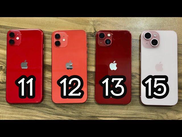 iPhone 11 vs 12 vs 13 vs 15