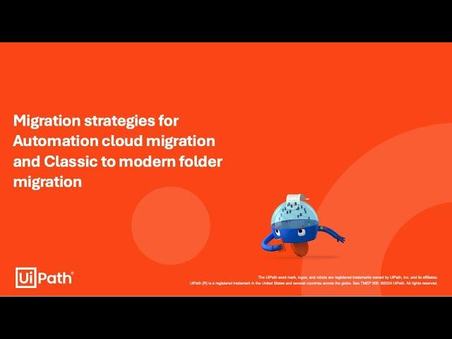 Migration strategies for Automation cloud migration and Classic to modern folder migration